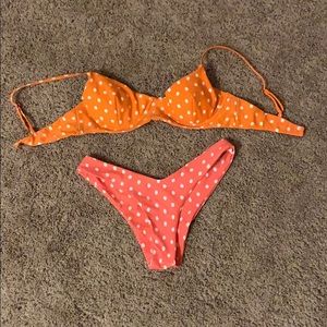 Pink colada top and bottom